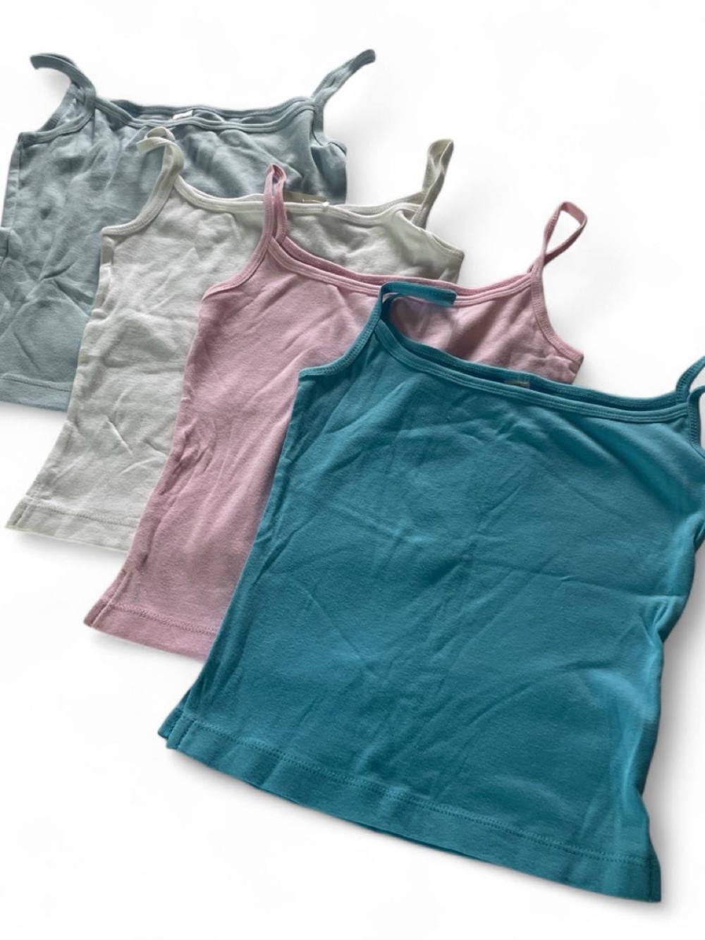 Women’s Seamless Cotton Tank Top - Blue, Pink, White, Baby Blue